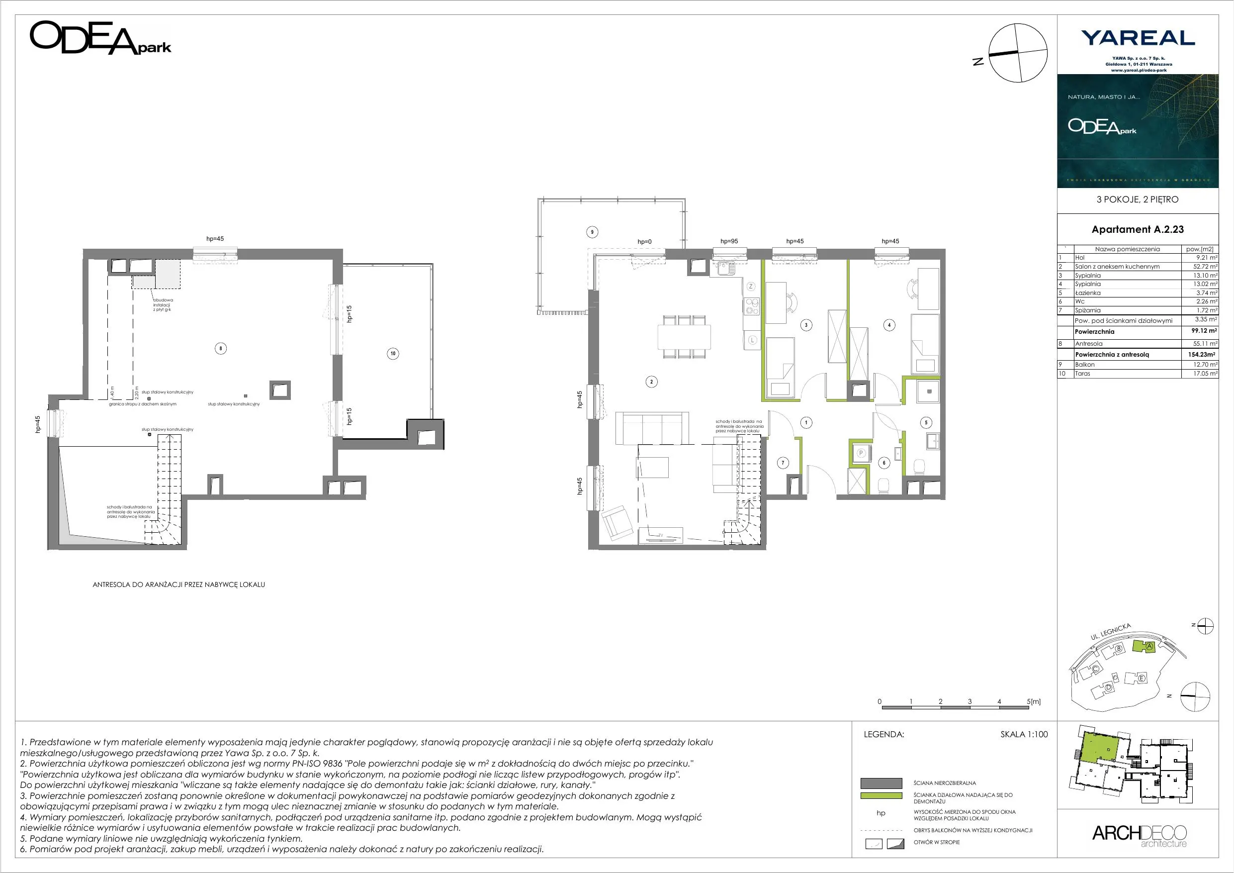 Plan apartamentu A.2.23