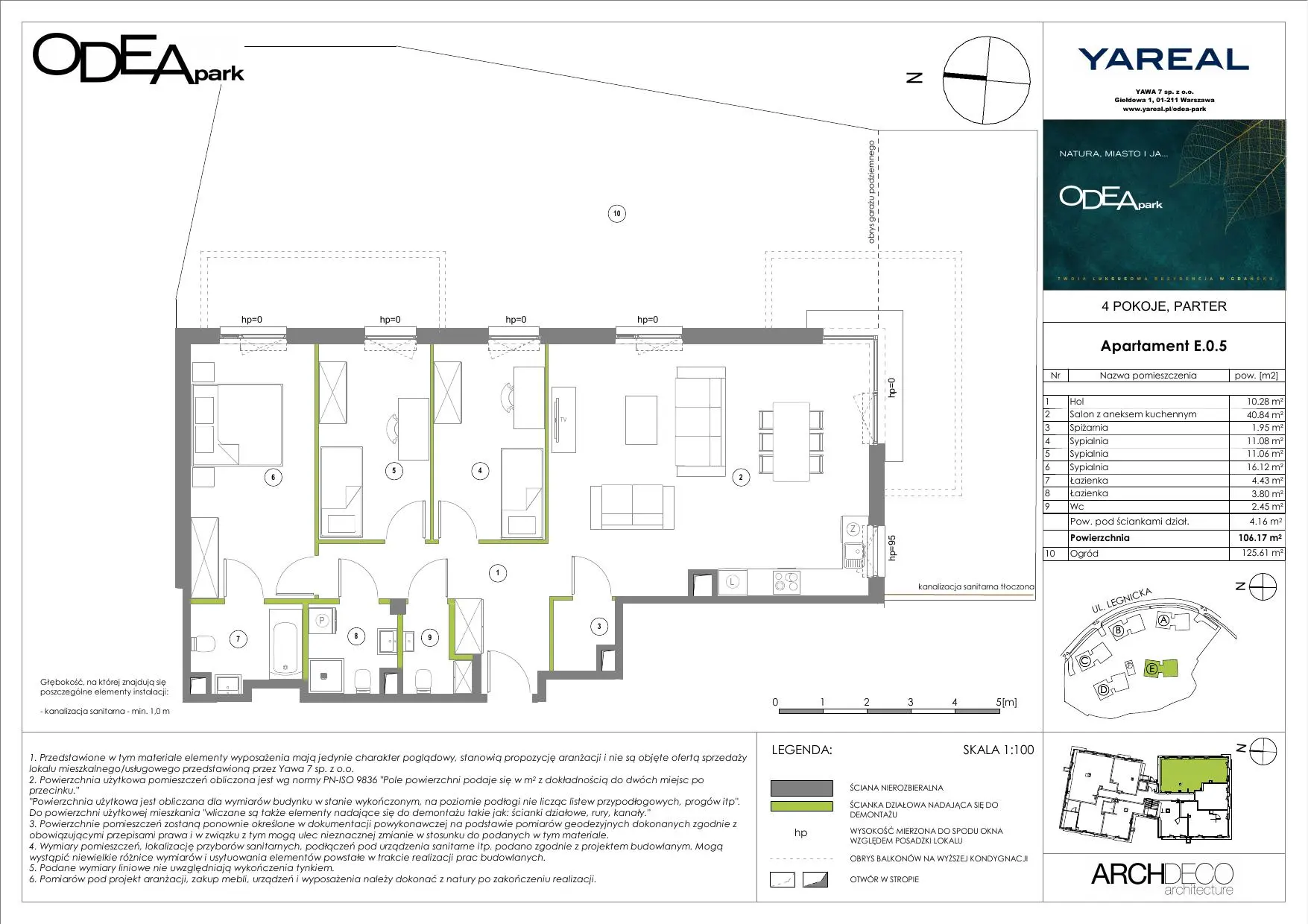 Plan apartamentu E.0.5