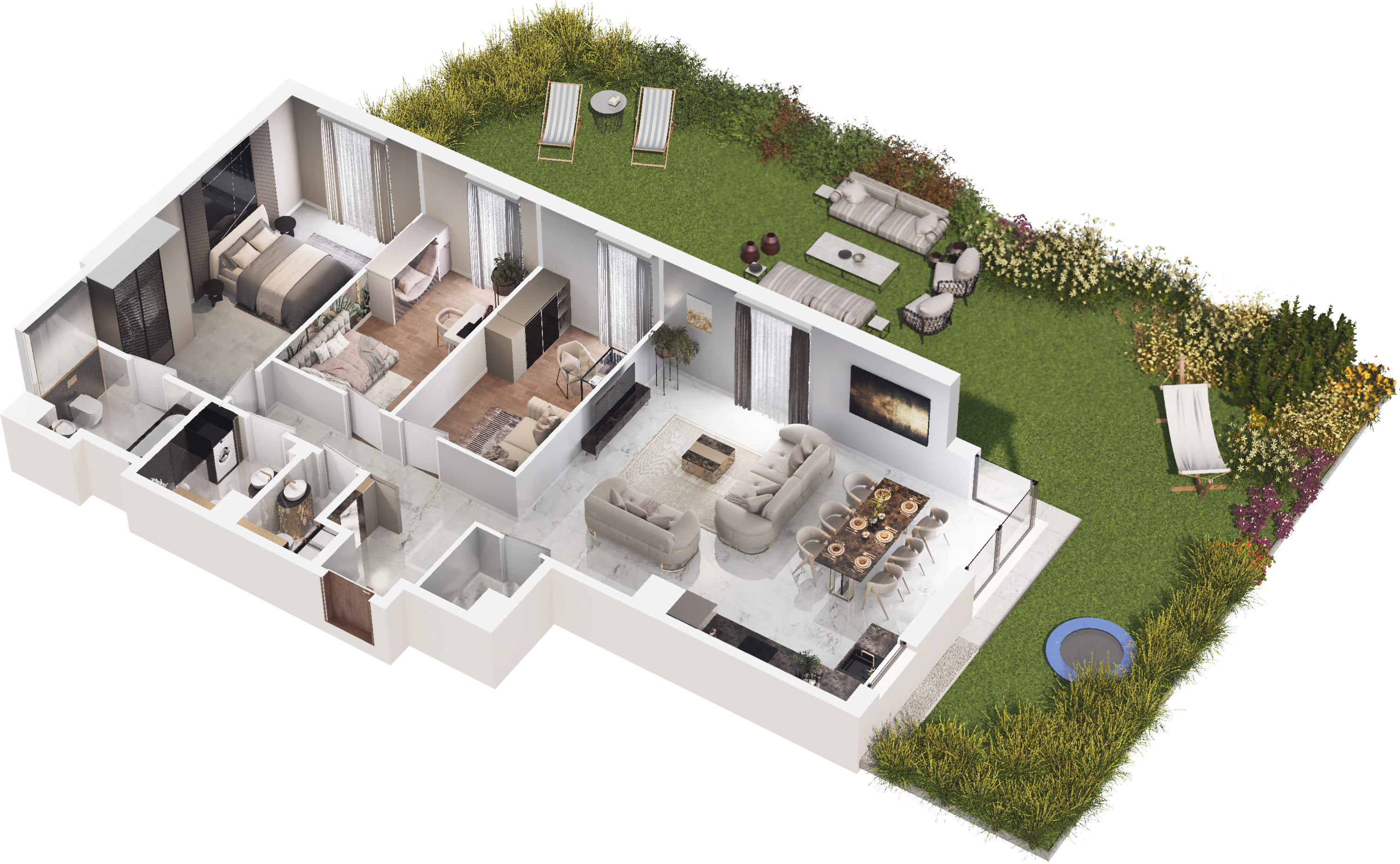 Rzut apartamentu E.0.5