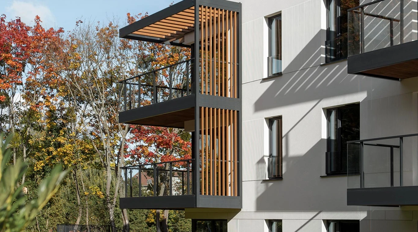 Balkony w Odea Park, Gdańsk Śródmieście