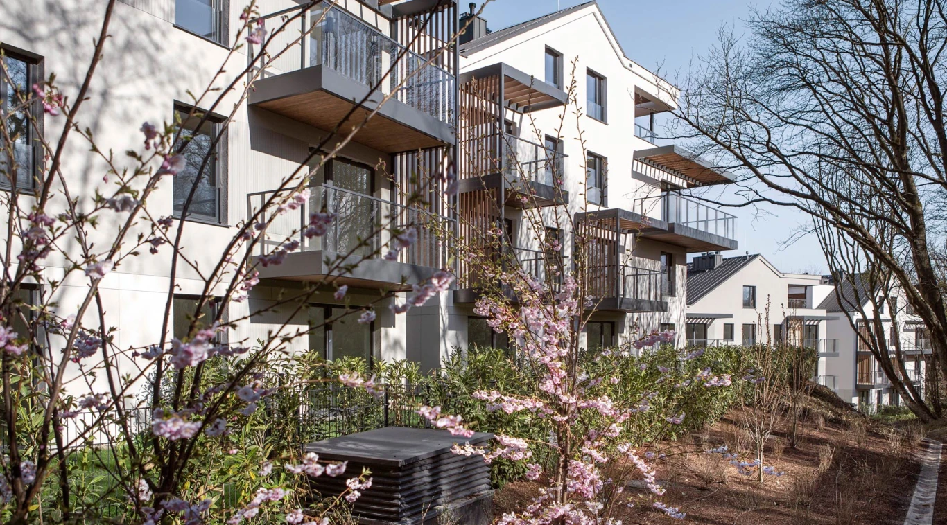 Starannie zaprojektowana zieleń Gdańk Aniołki