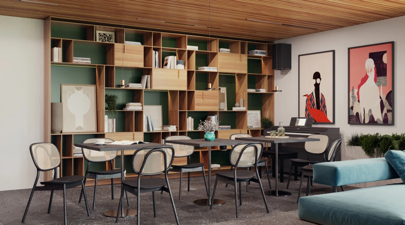 Strefa relaksu Odea Park z kanapami