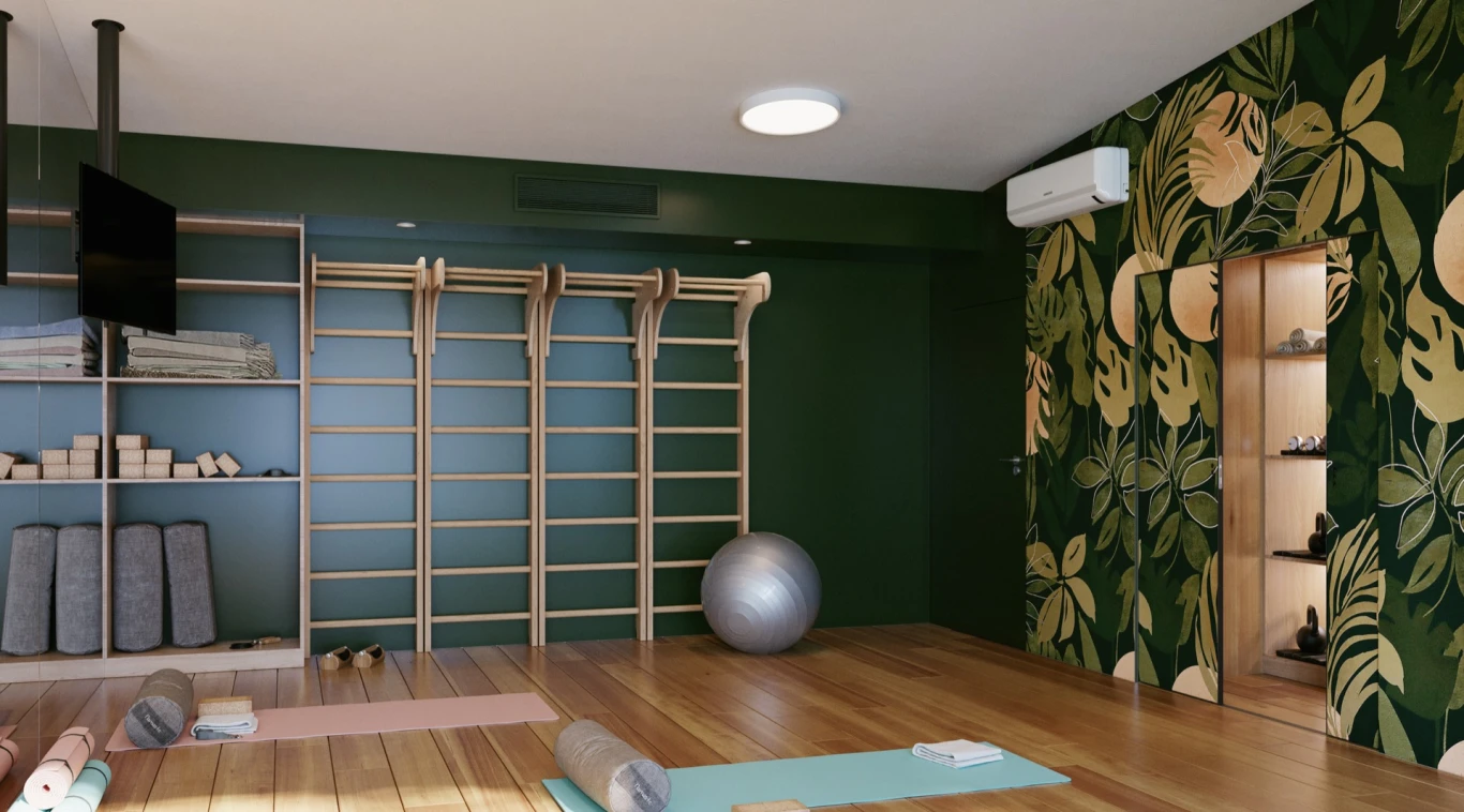 Strefa fitness Odea Park z nowoczesnym sprzętem w Gdańsku