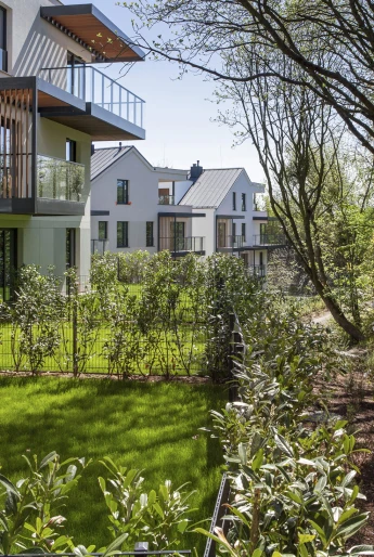 Ogród wewnątrz osiedla Odea Park Siedlce