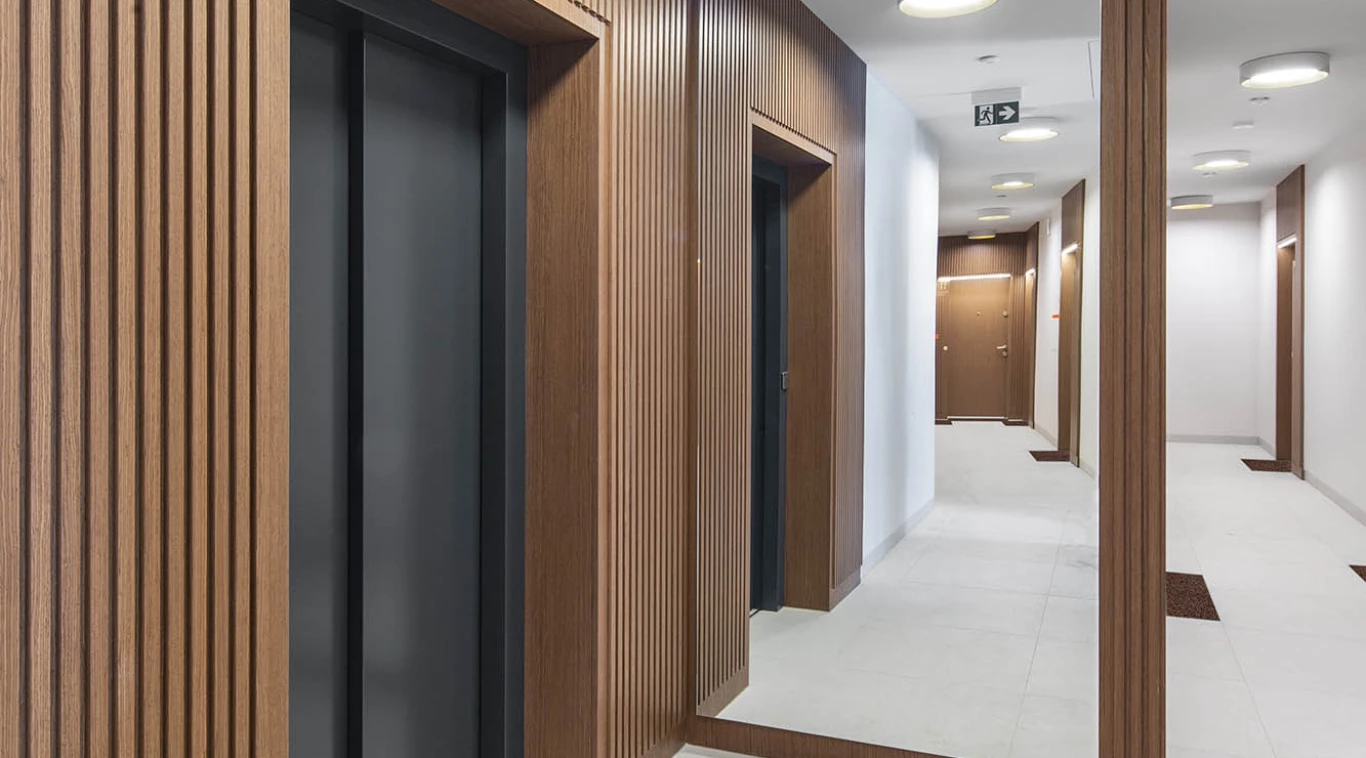 Nowoczesna klatka schodowa Odea Park Gdańsk